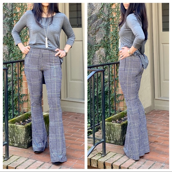 ✨RESTOCK✨Houndstooth Fabulous wide leg bell pants - Picture 3 of 8